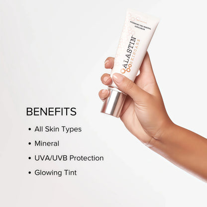 ALASTIN Skincare HydraTint Pro Mineral Tinted Sunscreen SPF 36 (3.2 oz) | 2-in-1 Daily Sunblock Moisturizer for Ultimate Protection and an Even Glow on Face & Neck, Fragrance-Free, Water Resistant
