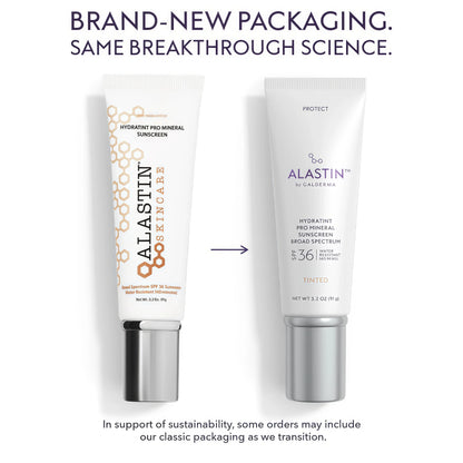 ALASTIN Skincare HydraTint Pro Mineral Tinted Sunscreen SPF 36 (3.2 oz) | 2-in-1 Daily Sunblock Moisturizer for Ultimate Protection and an Even Glow on Face & Neck, Fragrance-Free, Water Resistant